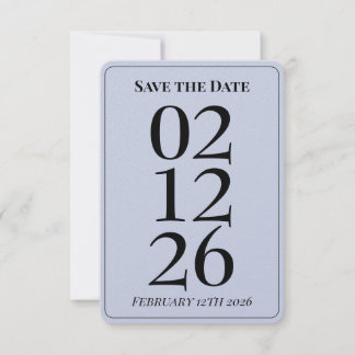 Lavendel Paarse Trouwkaart Save the Date Kaarten