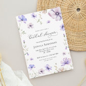 Lavendel Paarse Violet Floral Spring Vrijgezellenf Kaart