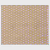 Lavendel Paarse Violet Stippen Nep Rustieke Kraft Cadeaupapier (Vlak)
