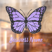 lavendel paarse vlinder logo raamfolie raamsticker (Vel 2)