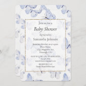 Lavendel Paarse vlinders Baby shower Kaart (Voorkant / Achterkant)