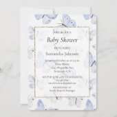 Lavendel Paarse vlinders Baby shower Kaart (Voorkant)