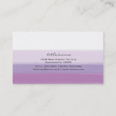 Lavendel Paarse Waterverf Moderne Visitekaartjes (Achterkant)