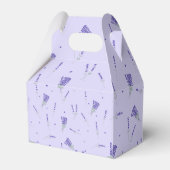 Lavendel Paarse Wilde Bloem Florale Botanische Bedankdoosjes (Achterkant)