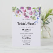 Lavendel paarse wildflower spring Vrijgezellenfees Kaart (Staand voorkant)