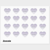 Lavendel Paarse witte bokeh Confetti Hart Sticker (Vel)