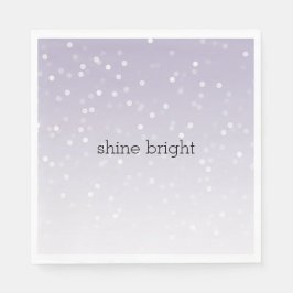 Lavendel Paarse witte bokeh Confetti Servet