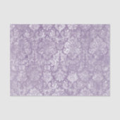 Lavendel Paarse zacht verontruste Damask Pattern Tissuepapier (Voorkant)