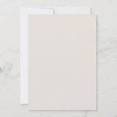 Lavendel Parel Blad Bruiloft Kaart (Achterkant)