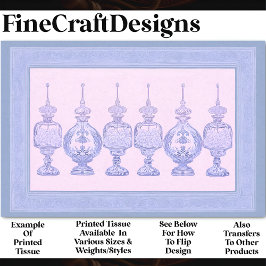 Lavendel Parfum Flessen Decanters AD8 Decoupage Tissuepapier