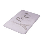 Lavendel Paris Eiffeltoren Bath Mat (Gekanteld)