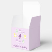 Lavendel Pasen 4e verjaardag Bedankdoosjes (Geopend)