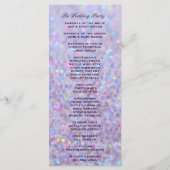 Lavendel Pastel Bokeh Lights Programmakaart (Achterkant)