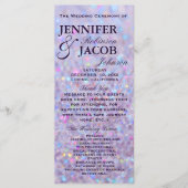 Lavendel Pastel Bokeh Lights Programmakaart (Voorkant)