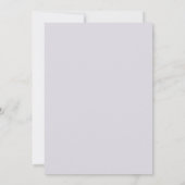 Lavendel Pastel Botanische Trouwdag Kaart (Achterkant)