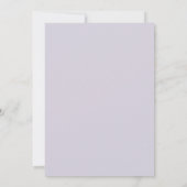 Lavendel Pastel Lente Bruiloft Kaart (Achterkant)
