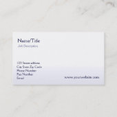 Lavendel | Pastel Paarse bloemen Visitekaartje (Achterkant)