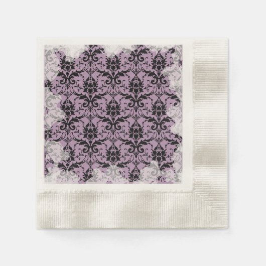 Lavendel Pastel Zachte Grunge Thee Feest Servetten (Voorkant)