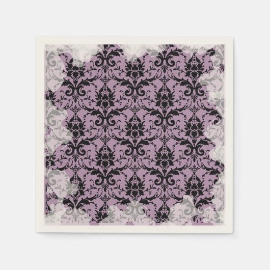 Lavendel Pastel Zachte Grunge Thee Feest Servetten (Voorkant)