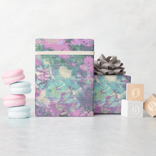 Lavendel patroon wrapping papier (Baby Shower)