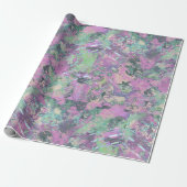 Lavendel patroon wrapping papier (Uitgerold)