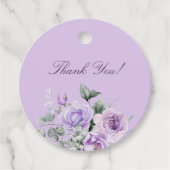 Lavendel Peony Vrijgezellenfeest Bedankt Bedankjes Labels (Voorkant)