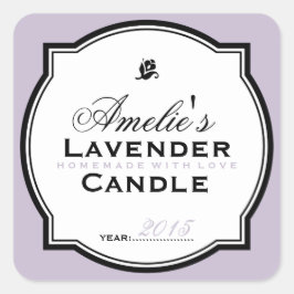 LAVENDEL | PERSONALISEERDE ZEEP EN KANDLE STICKER