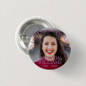 Lavendel | Persoonlijke foto-Memorial Ronde Button 3,2 Cm (Voorkant /achterkant)