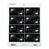 Lavendel Phlox bloesems en wijnstokken handgemaakt Etiket (Full Sheet)