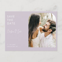 Lavendel Photo Arch Bruiloft Save the Date