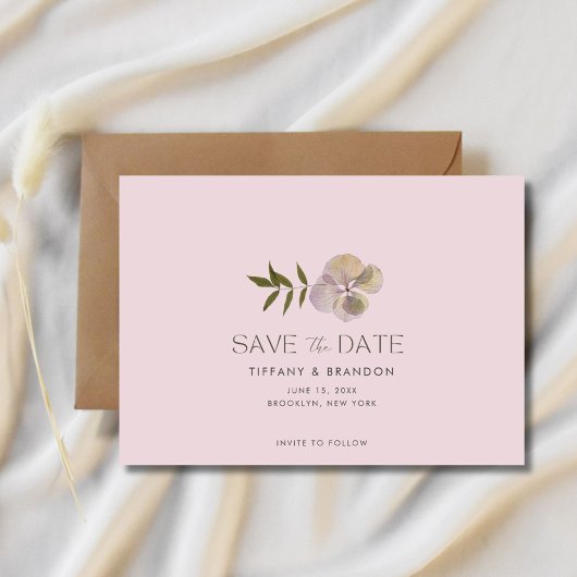 Lavendel Photo Garden Wedding Bewaar de datum Save The Date