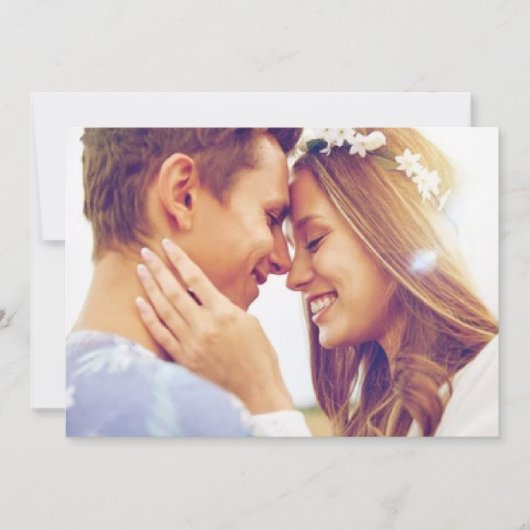 Lavendel Photo Garden Wedding Bewaar de datum Save The Date (Voorkant)