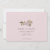 Lavendel Photo Garden Wedding Bewaar de datum Save The Date (Achterkant)