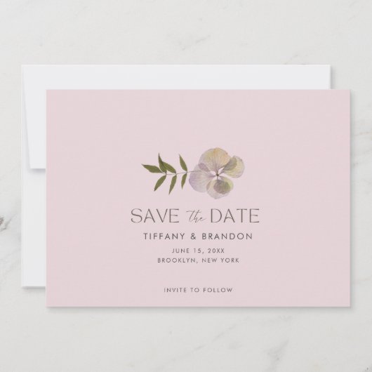 Lavendel Photo Garden Wedding Bewaar de datum Save The Date (Achterkant)