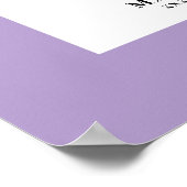 Lavendel Photo Polka Dots Afstudeerfeest Poster (Hoek)