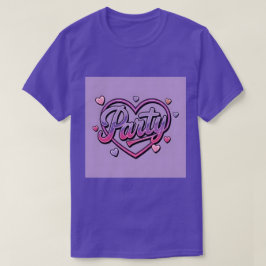 Lavendel Pink Hearts Party T-shirt