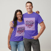 Lavendel Pink Hearts Party T-shirt (Unisex)