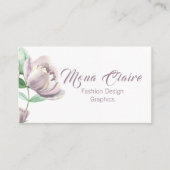  Lavendel Pioen Bloom Visitekaartje (Voorkant)