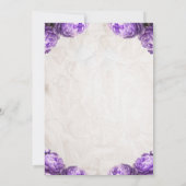 Lavendel Pioen Mason Jar Rustiek Vrijgezellenfeest Kaart (Achterkant)