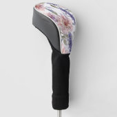 Lavendel Pioen Waterverf Bloementuin Golfheadcover (Schuin)