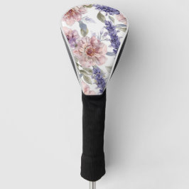 Lavendel Pioen Waterverf Bloementuin  Golfheadcover
