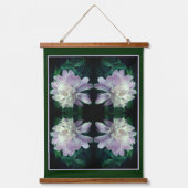 Lavendel pioenbloem in bloei Abstract Hangend Wandkleed (Voorkant)