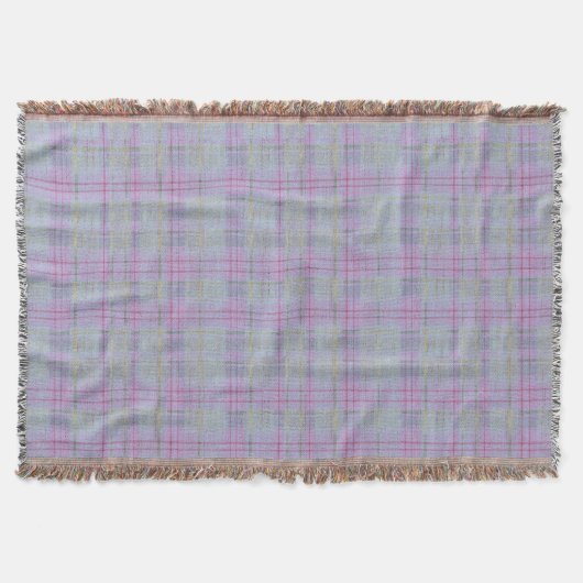 Lavendel Plaid Harmonie  Deken (Voorkant)