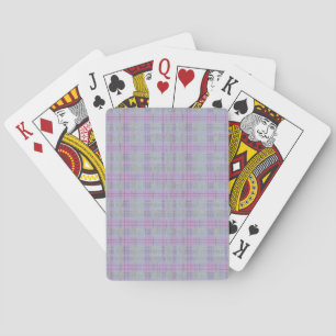 Lavendel Plaid Harmonie  Pokerkaarten