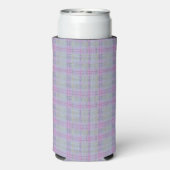 Lavendel Plaid Harmonie  Seltzer Blikjeskoeler (Seltzer Achterkant)