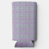 Lavendel Plaid Harmonie  Seltzer Blikjeskoeler (Achterkant)