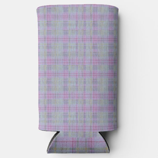 Lavendel Plaid Harmonie  Seltzer Blikjeskoeler (Voorkant)