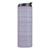 Lavendel Plaid Harmonie Thermosbeker (Gedraaid links)