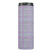 Lavendel Plaid Harmonie Thermosbeker (Achterkant)