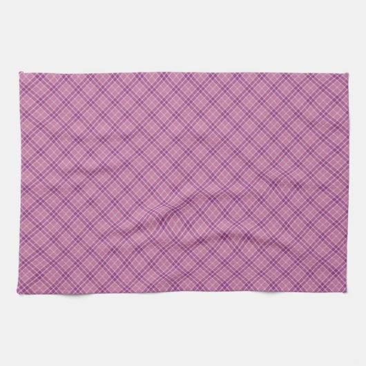 Lavendel Plaid Patroon Handdoek (Horizontaal)